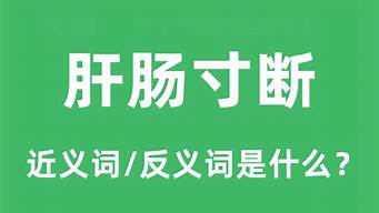 肝肠寸断的意思_肝肠寸断的意思是